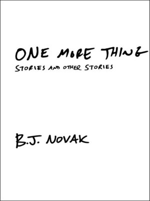 cover image of One More Thing